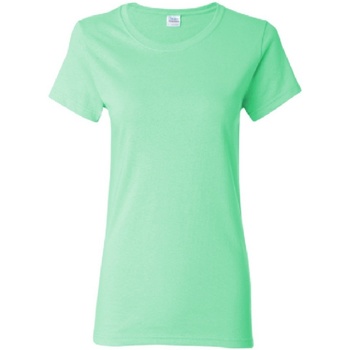 Kleidung Damen T-Shirts Gildan Missy Fit Grün