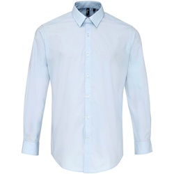 Kleidung Herren Langärmelige Hemden Premier PR207 Hellblau