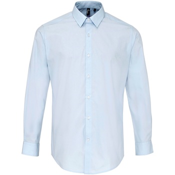 Kleidung Herren Langärmelige Hemden Premier PR207 Blau