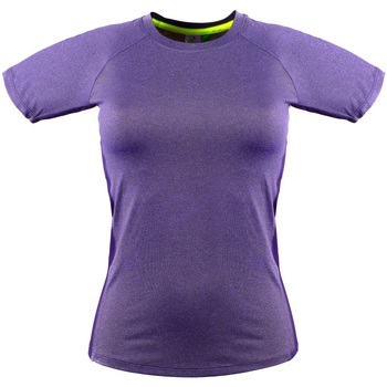 Kleidung Damen T-Shirts Tombo Teamsport Slim Fit Violett meliert/Violett