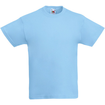 Kleidung Kinder T-Shirts Fruit Of The Loom 61019 Blau