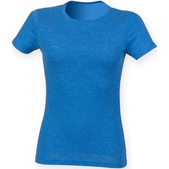 Kleidung Damen T-Shirts Skinni Fit SK161 Blau