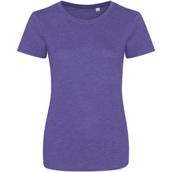 Kleidung Damen T-Shirts Awdis JT01F Violett meliert