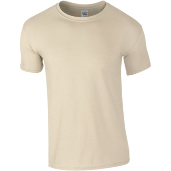 Kleidung Herren T-Shirts Gildan Soft-Style Beige