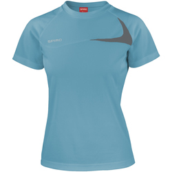Kleidung Damen T-Shirts Spiro S182F Wasserblau/Grau