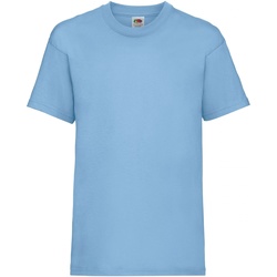 Kleidung Kinder T-Shirts Fruit Of The Loom 61033 Blau