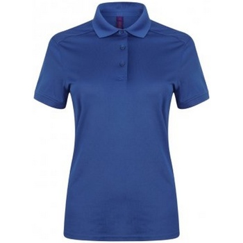 Kleidung Damen Langärmelige Polohemden Henbury HB461 Blau