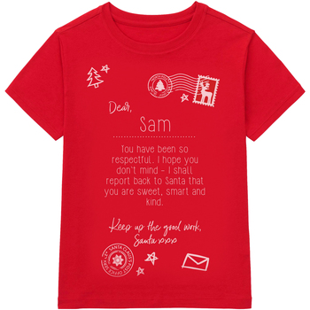 Kleidung Kinder T-Shirts Christmas Shop CS145 Rot