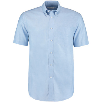 Kleidung Herren Kurzärmelige Hemden Kustom Kit KK350 Blau