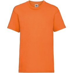 Kleidung Kinder T-Shirts Fruit Of The Loom 61033 Orange