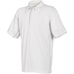 Kleidung Herren Polohemden Tombo Teamsport TL065 Weiß/Weiß/Reflektierend