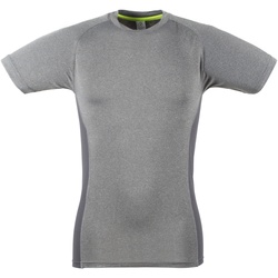 Kleidung Herren T-Shirts Tombo Teamsport TL515 Grau meliert/Grau
