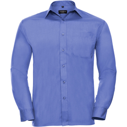Kleidung Herren Langärmelige Hemden Russell 934M Blau