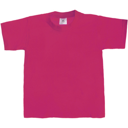 Kleidung Kinder T-Shirts B And C Exact 190 dunkles Pink