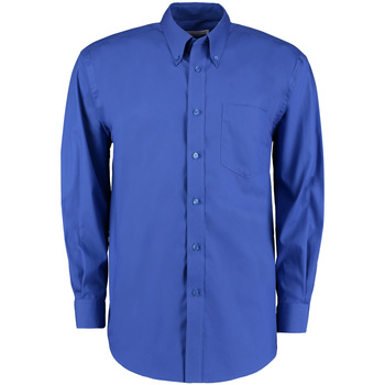 Kleidung Herren Langärmelige Hemden Kustom Kit KK105 Blau