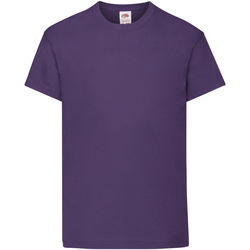 Kleidung Kinder T-Shirts Fruit Of The Loom 61019 Violett