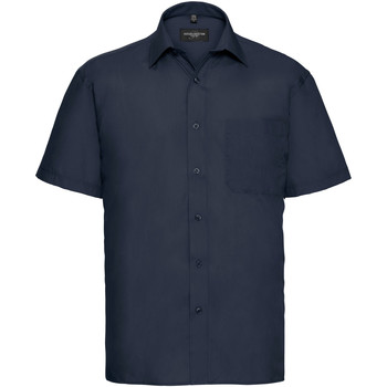 Kleidung Herren Kurzärmelige Hemden Russell 935M Blau