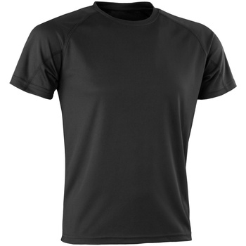 Kleidung T-Shirts Spiro Aircool Schwarz