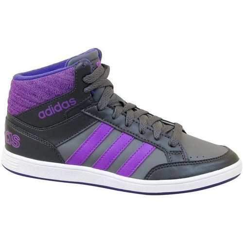 Schuhe Kinder Boots adidas Originals Hoops Mid K Violett, Grau