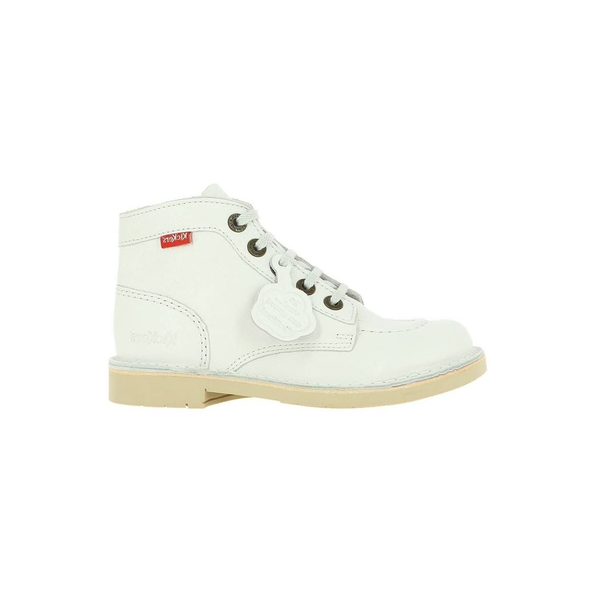 Schuhe Damen Low Boots Kickers  Weiss