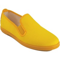 Schuhe Damen Multisportschuhe Bienve Leinwand Dame  102 gelb Gelb