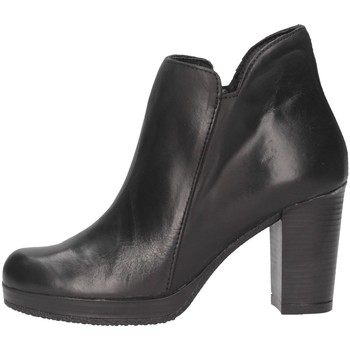 Schuhe Damen Ankle Boots Made In Italia 309 TROCHETTO Stiefeletten Frau schwarz Schwarz