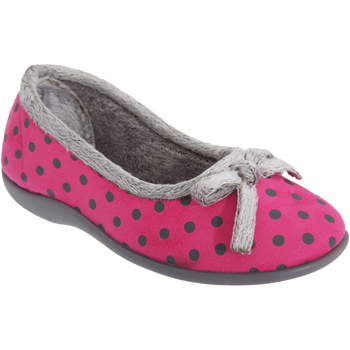 Schuhe Damen Hausschuhe Sleepers Polka Pink