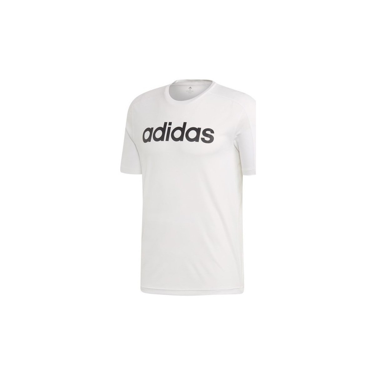 Kleidung Herren T-Shirts adidas Originals D2M Climacool Logo Weiss