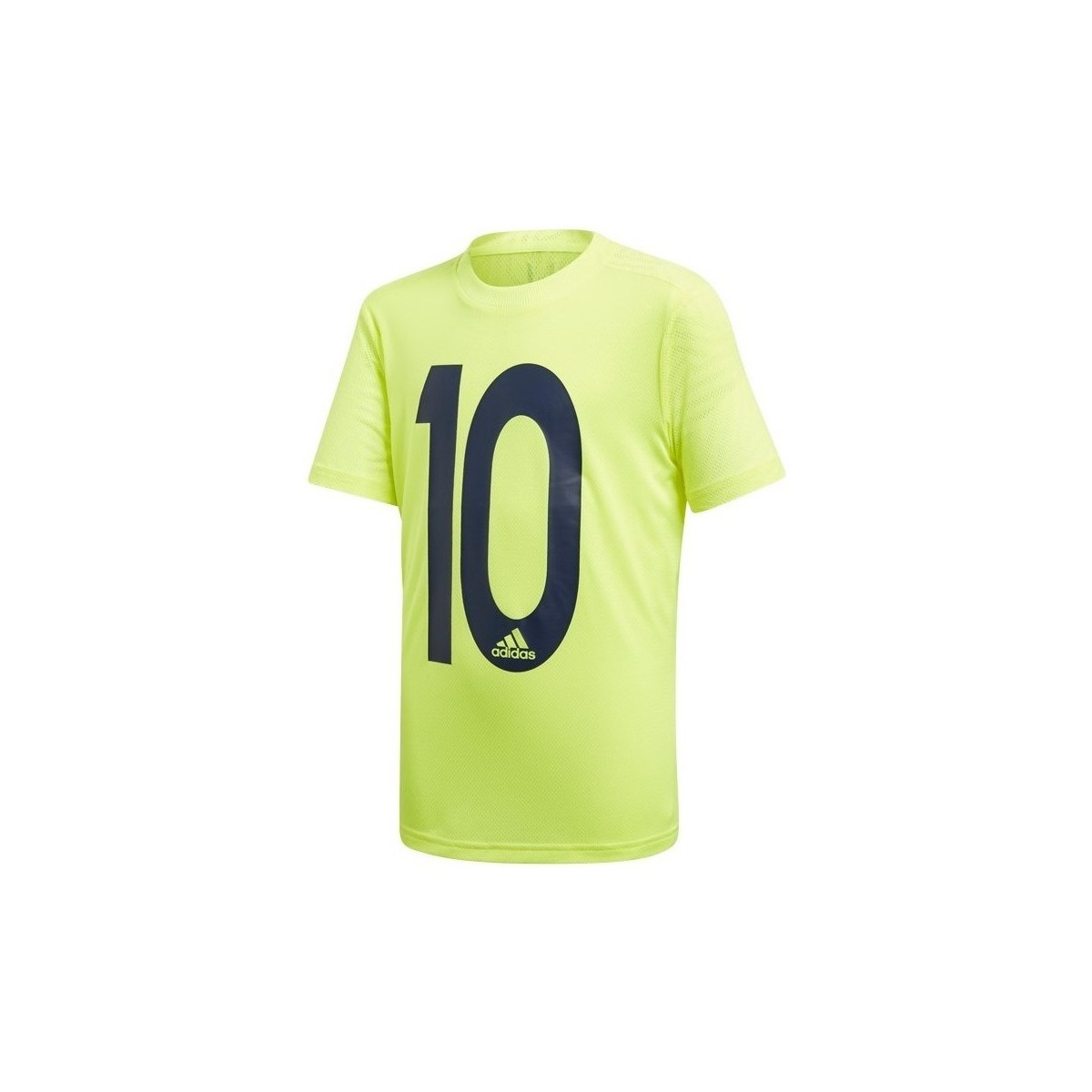 Kleidung Jungen T-Shirts adidas Originals JR Messi Icon Jersey Grün