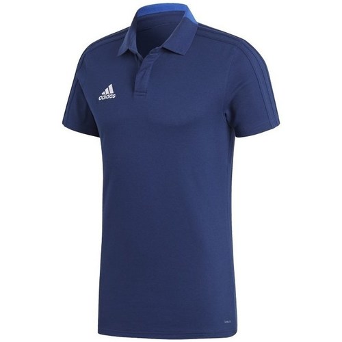 Kleidung Herren T-Shirts adidas Originals Condivo 18 Polo Blau