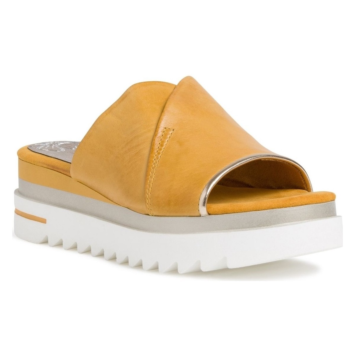 Schuhe Damen Pantoffel Marco Tozzi  Gelb