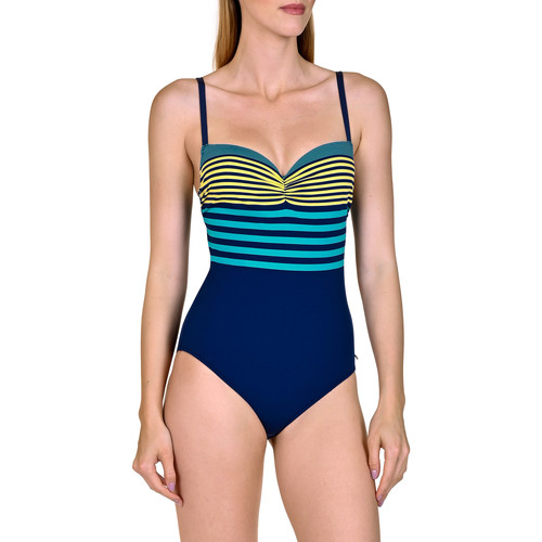 Kleidung Damen Badeanzug Lisca 1-teiliger Badeanzug Dominica Blau