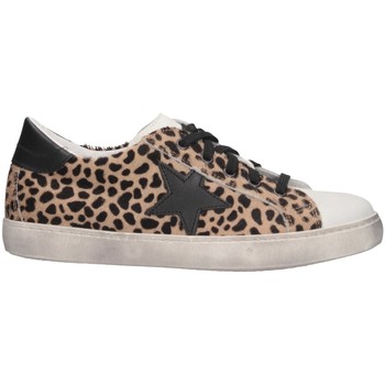 Schuhe Mädchen Sneaker Low Dianetti Made In Italy I98410 Sneaker Kind Leopard Multicolor