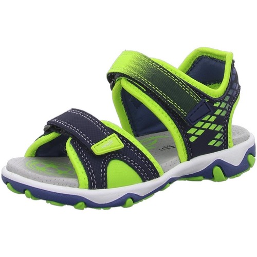 Schuhe Jungen Sandalen / Sandaletten Superfit Schuhe marine-neongrün 0-609466-8000 Blau