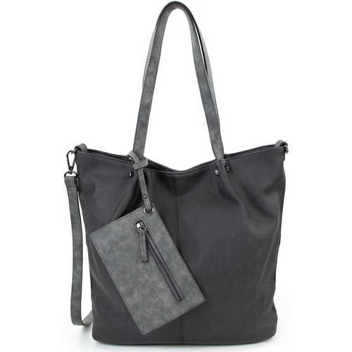 Taschen Damen Shopper / Einkaufstasche Emily & Noah Shopper Bag in Bag Surprise Schwarz