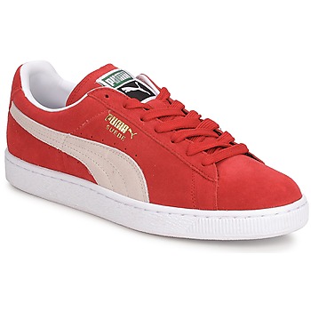Schuhe Herren Sneaker Low Puma SUEDE CLASSIC + Rot / Weiss