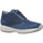 Schuhe Damen Sneaker Geox D HAPPY A Blau