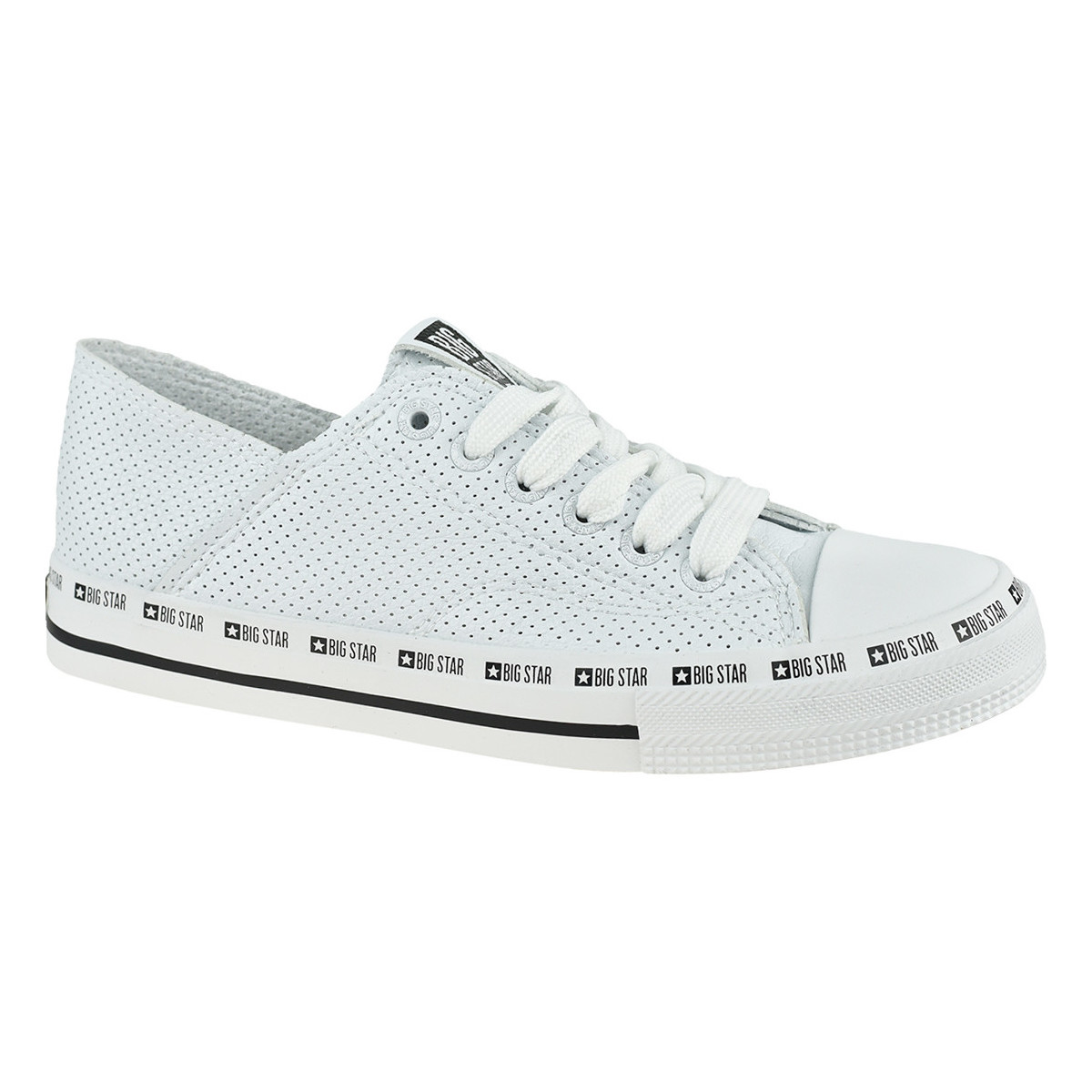 Schuhe Damen Sneaker Low Big Star Shoes Weiss