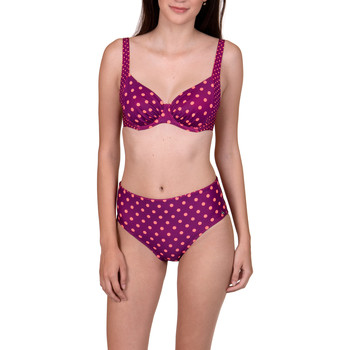 Kleidung Damen Bikini Ober- und Unterteile Lisca Verstellbarer Badeanzugboden mit hoher Taille Linosa Rosa