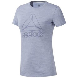 Kleidung Damen T-Shirts Reebok Sport TE Marble Logo Tee Grau
