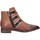 Schuhe Damen Ankle Boots Sisley 8G9LW3273 Stiefeletten Frau Leder Braun