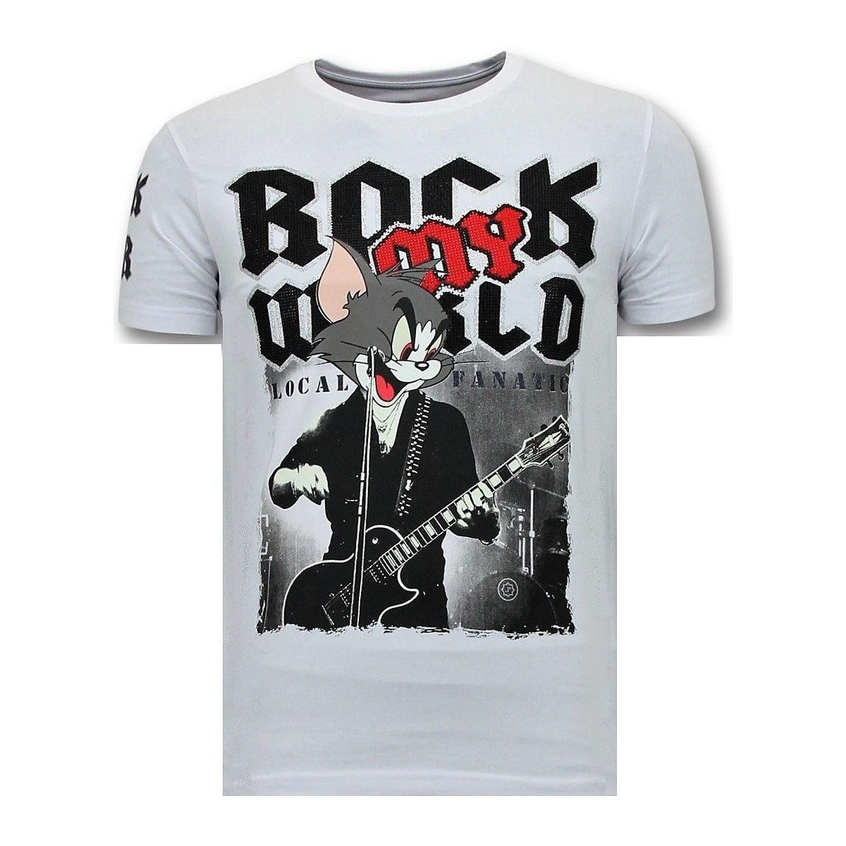 Kleidung Herren T-Shirts Local Fanatic Rock My World Weiss