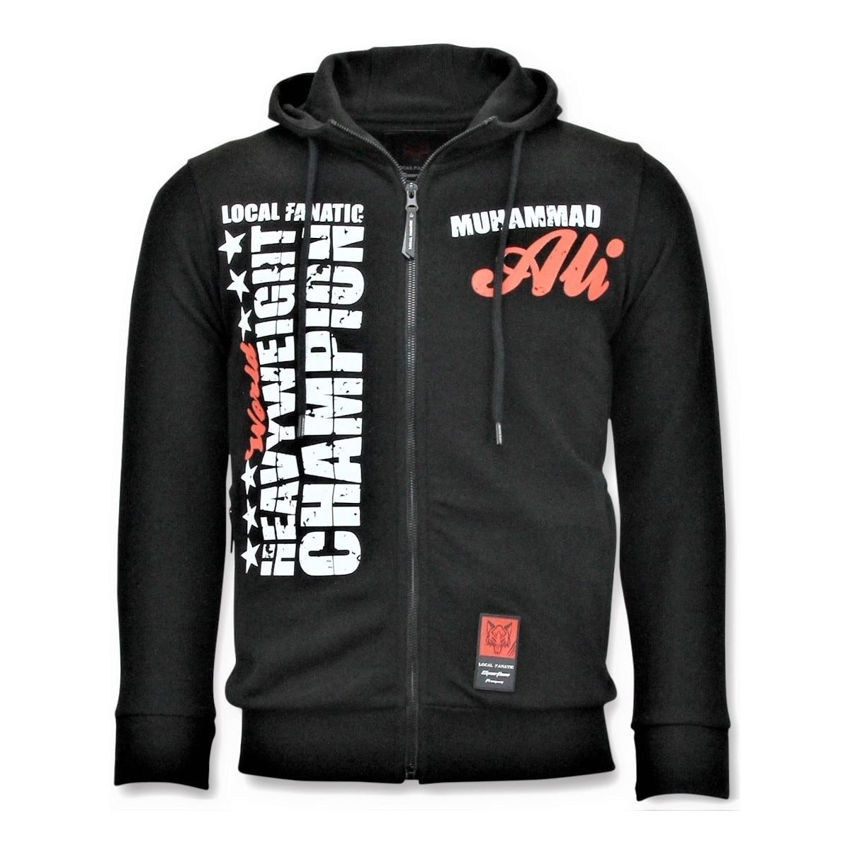 Kleidung Herren Sweatshirts Local Fanatic Sportweste Muhammad Ali Champion Schwarz