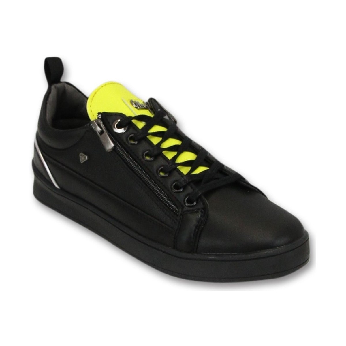 Schuhe Herren Sneaker Cash Money Sneaker Maximus Black Yellow Schwarz