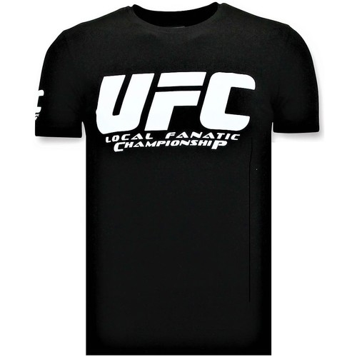 Kleidung Herren T-Shirts Local Fanatic UFC Meisterschaft Schwarz