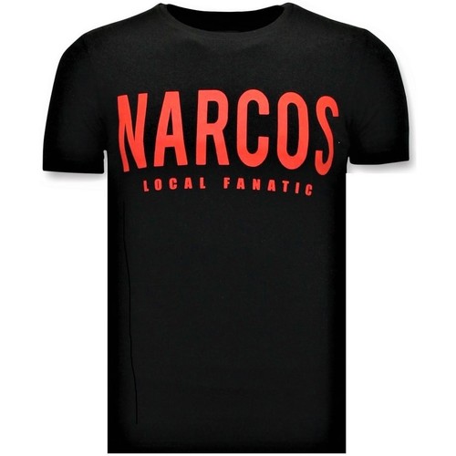 Kleidung Herren T-Shirts Local Fanatic Narcos Pablo Escobar Schwarz