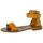 Schuhe Damen Pantoffel Iota 0147 MEET Orange