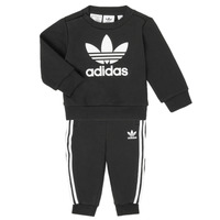 Kleidung Kinder Kleider & Outfits adidas Originals CREW SET Schwarz