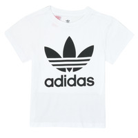 Kleidung Kinder T-Shirts adidas Originals TREFOIL TEE Weiss