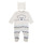 Kleidung Jungen Pyjamas/ Nachthemden Emporio Armani 6HHV08-4J3IZ-0101 Weiss / Blau